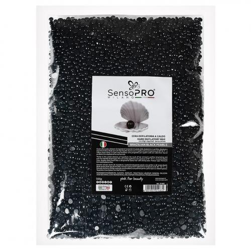 Ceara epilat elastica granule negre - SensoPRO - Brazilian Black Pearls 500 g - Produse Epilare -