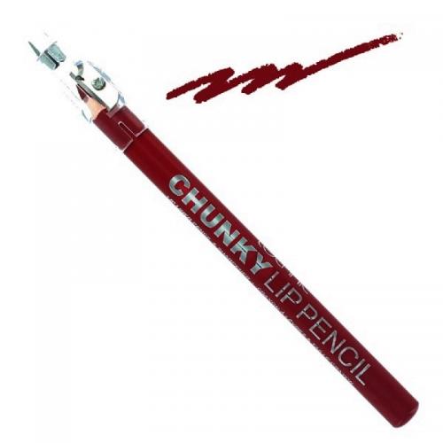 Creion de buze Technic Chunky cu ascutitoare - Red Velvet - Produse de Machiaj - Creion Buze