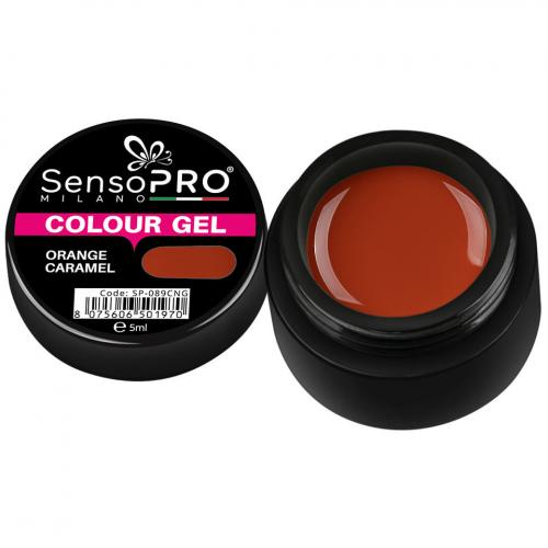 Gel UV Colorat Orange Caramel 5ml - SensoPRO Milano - Geluri UV Colorate -