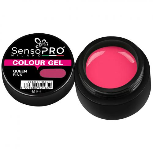 Gel UV Colorat Queen Pink 5ml - SensoPRO Milano - Geluri UV Colorate -