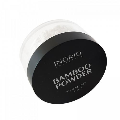 Pudra de fata translucenta Ingrid Bamboo Powder Fix&Matt Effect - Produse de Machiaj - Pudra de Fata