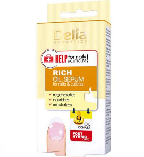 Ser imbogatit cu uleiuri pentru unghii si cuticule - Delia Cosmetics Help for Nails Cuticles - 11 ml - Accesorii Manichiura - Tratament unghii