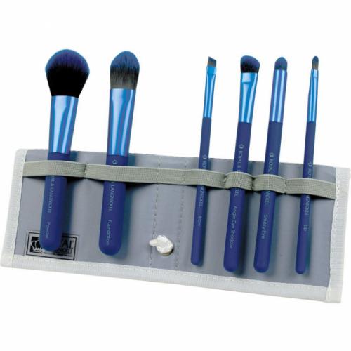 Set pensule profesionale Royal Langnickel MODA Total Face Flip Kit - 7 piese - Blue - Truse Si Seturi -