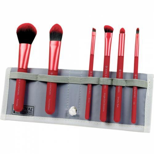 Set pensule profesionale Royal Langnickel MODA Total Face Flip Kit - 7 piese - Red - Truse Si Seturi -