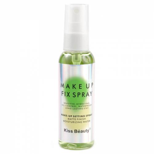 Spray fixare machiaj Kiss Beauty Makeup Fix Spray pentru ten gras - Kiwi - 100 ml - Produse Ingrijirea Tenului - Matifiant si Purifiant